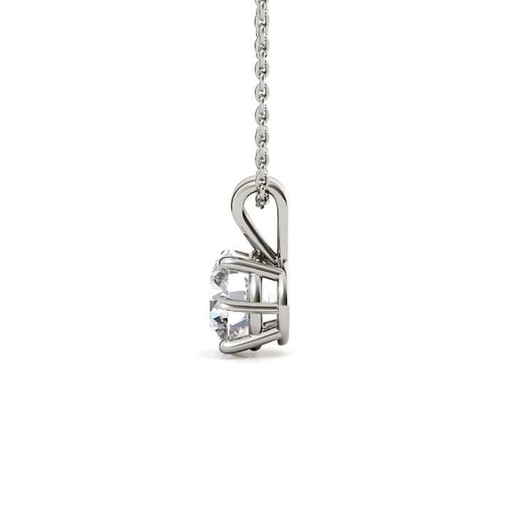 1.5 Ct 14K Gold IGI Certified Lab Grown Round Shape 6 Prong Diamond
Necklace Friendly Diamonds