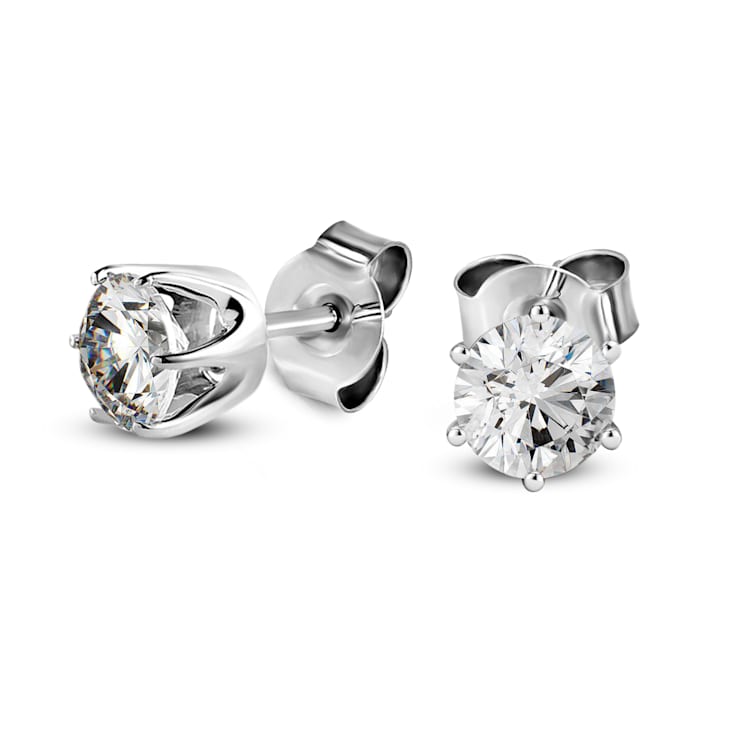 6 prong diamond earrings top