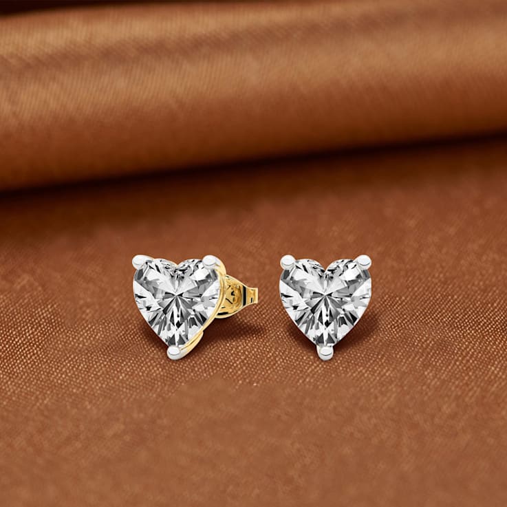 1.5 ct 14K Gold IGI Certified Lab Grown Round Shape 6 Prong Diamond Stud Earrings Friendly Diamonds