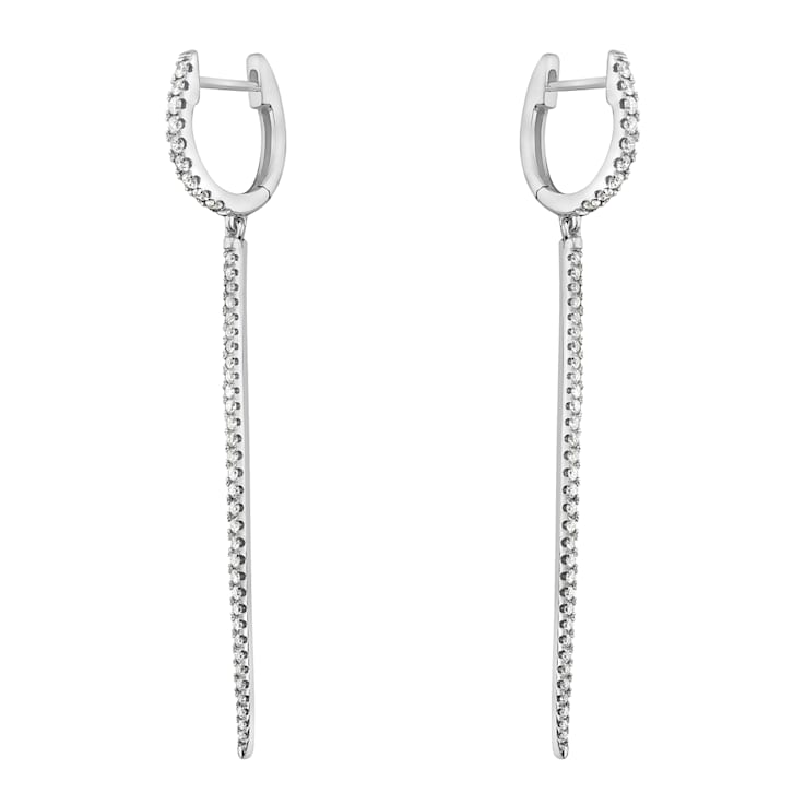 14K White Gold 0.52ct Diamond Earrings