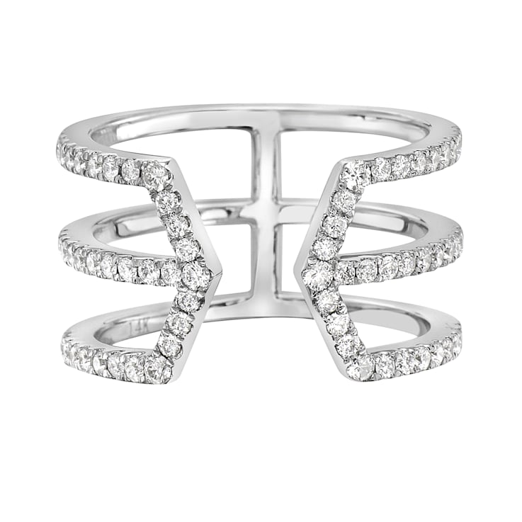 14K White Gold 0.56ct Diamond Ring