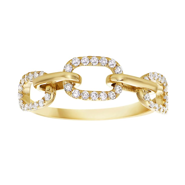 14K Yellow Gold 0.23ct Diamond Ring
