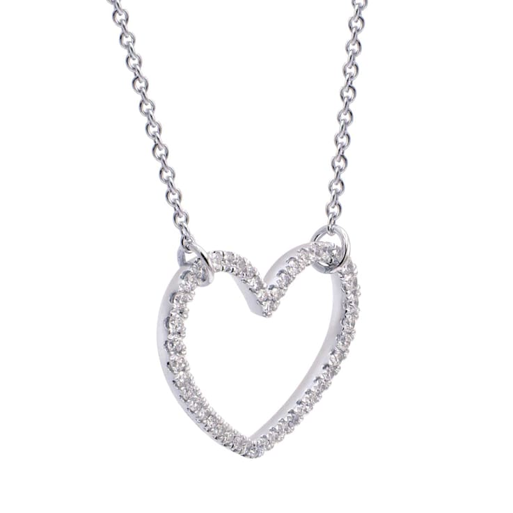 14kW 0.35ct Diamond Pendant With Chain