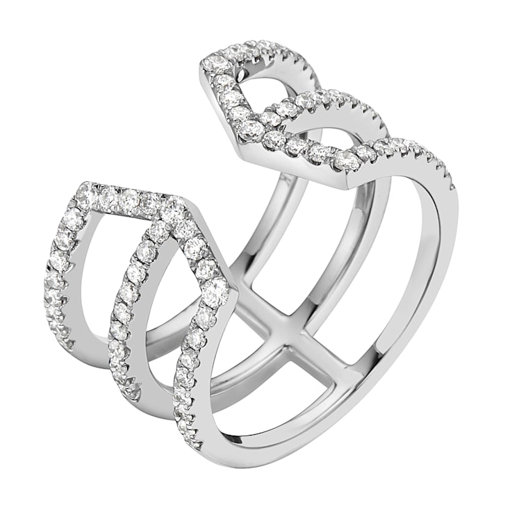 14K White Gold 0.56ct Diamond Ring