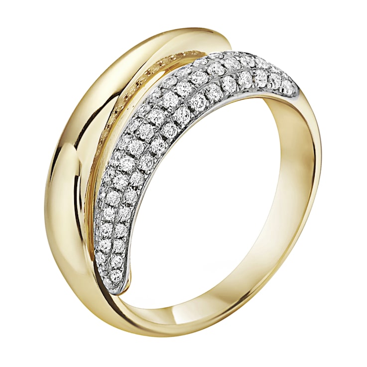 14K Yellow Gold 0.42ct Diamond Ring