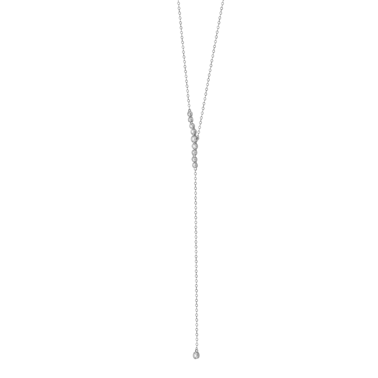 14KW 0.50ct Diamond Pendant With Chain