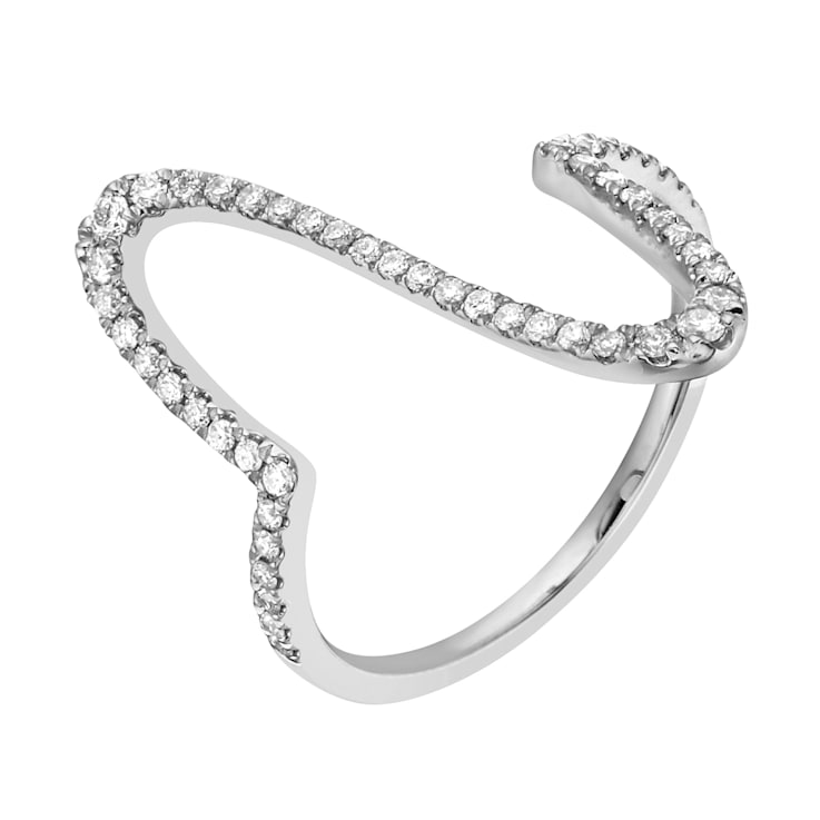 14K White Gold 0.28ct Diamond Ring