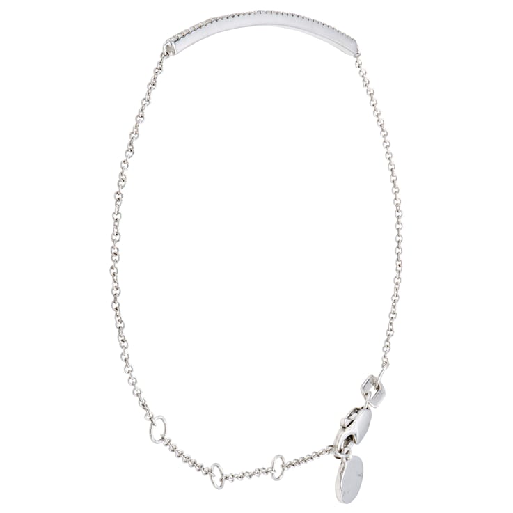 14K White Gold 0.15ctw Diamond Bracelet