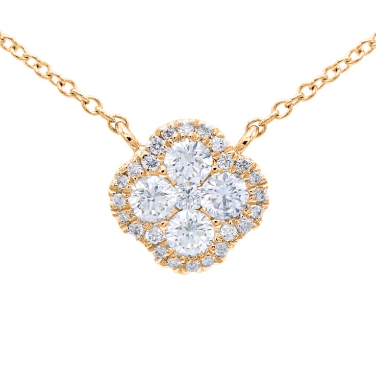 14KY 0.21ct Diamond Pendant With Chain
