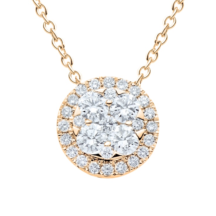 14KY 1.19ct Diamond Pendant With Chain
