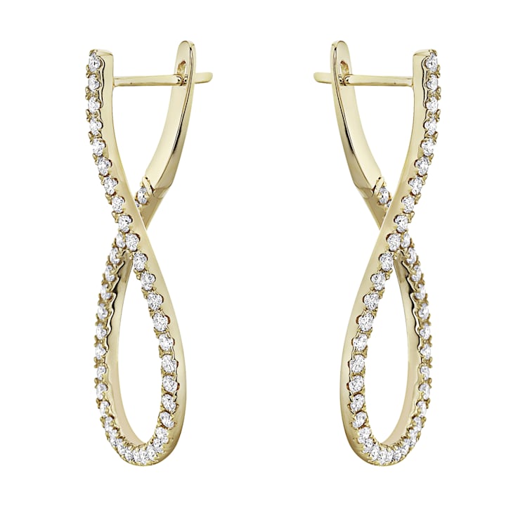 14K Yellow Gold 1.25ct Diamond Earrings
