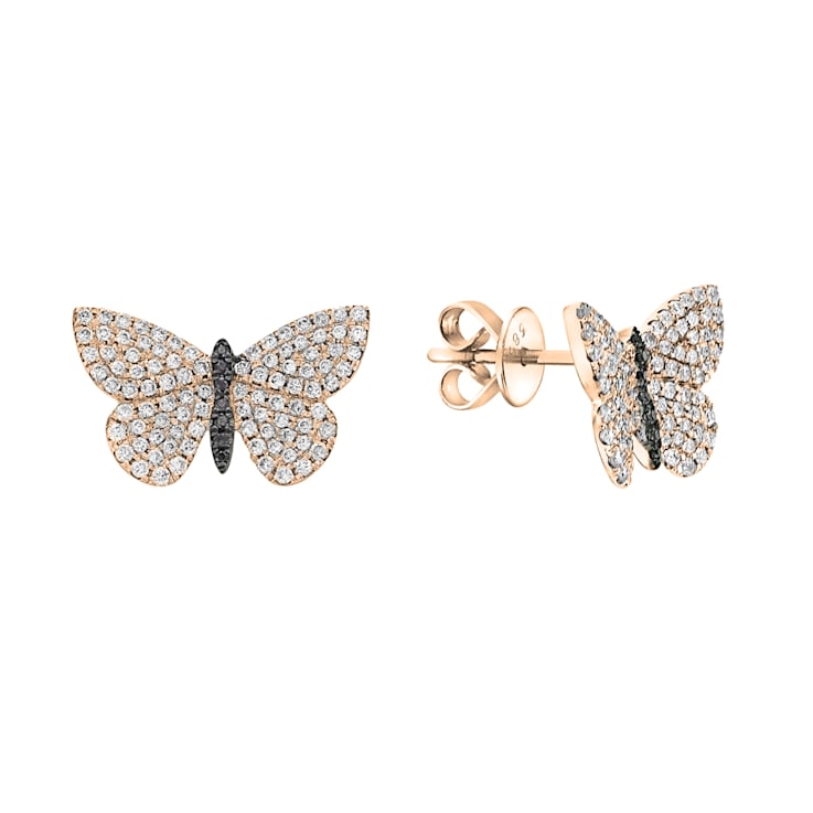 14K Yellow Gold 0.68ct Diamond Earrings