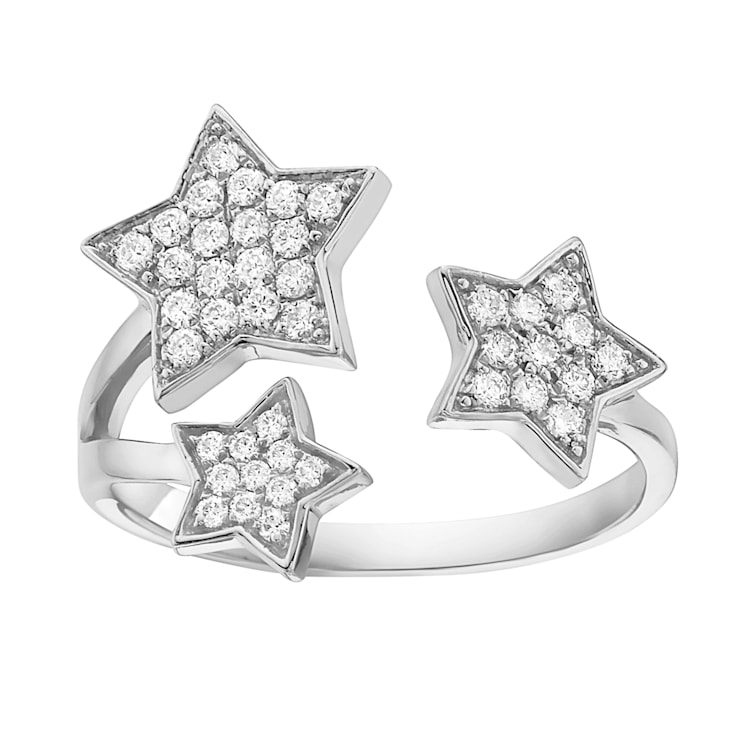 14K White Gold 0.35ct Diamond Ring