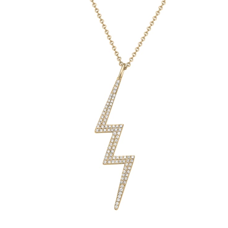 14KY 0.23ct Diamond Pendant With Chain