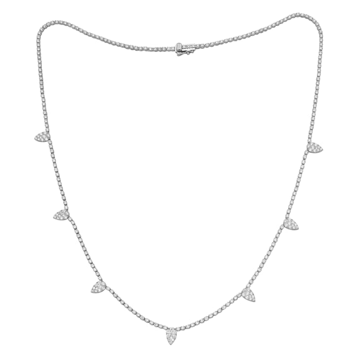 14KW 3.87ct Diamond Necklace