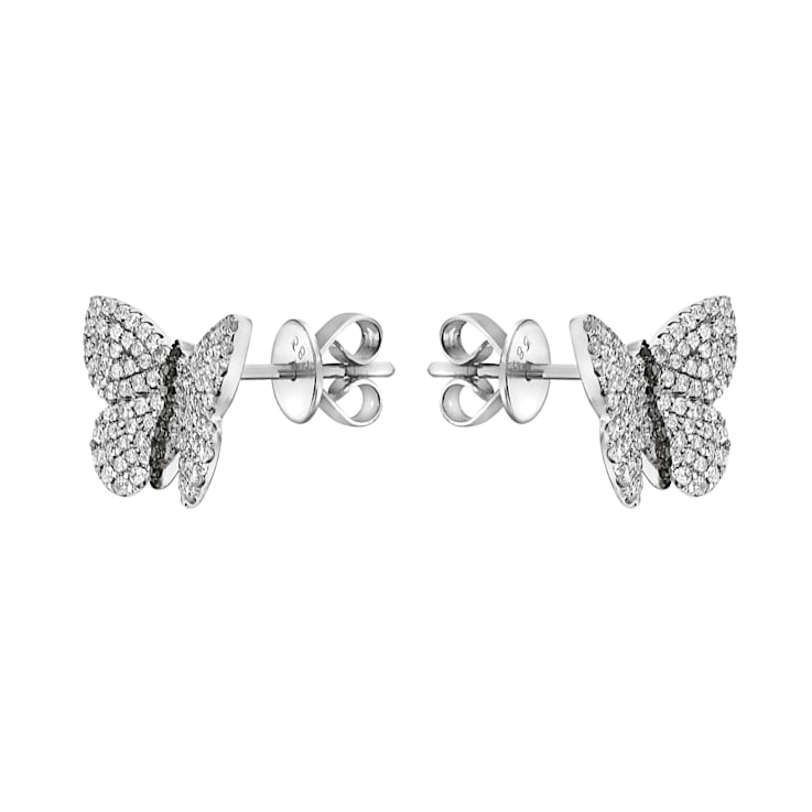 14K White Gold 0.68ct Diamond Earrings