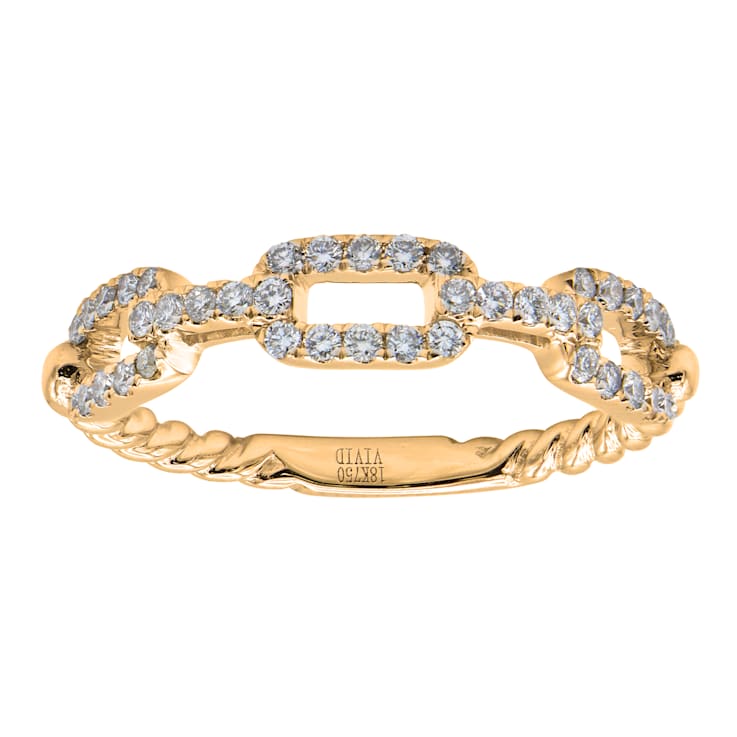 14K Yellow Gold 0.31ct Diamond Ring