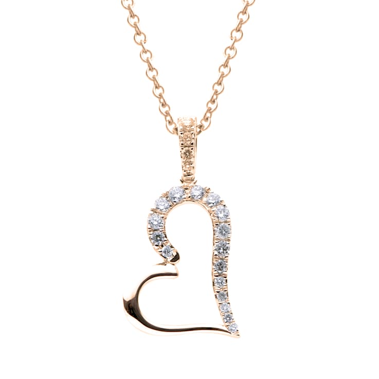 14KY 0.24ct Diamond Penant With Chain
