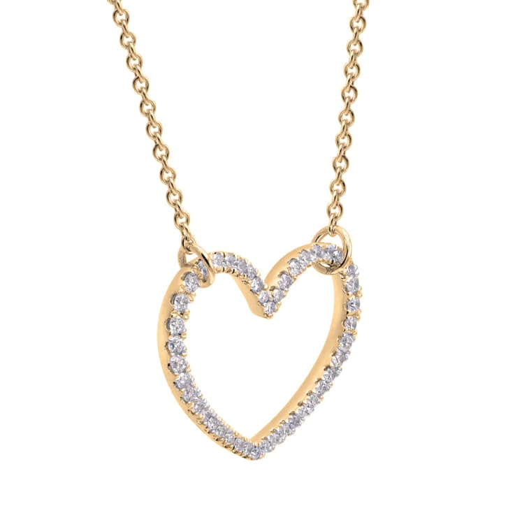 14KY 0.35ct Diamond Pendant With Chain
