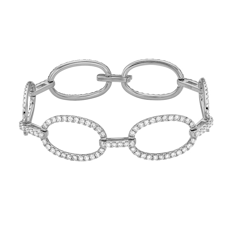14K White Gold 5.11ctw Diamond Bracelet