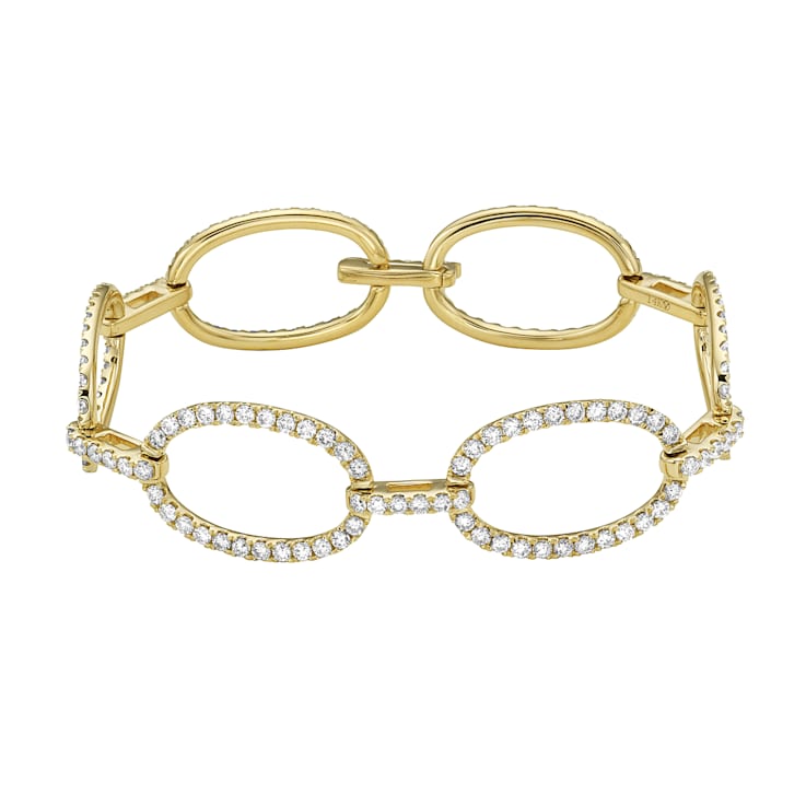 14K Yellow Gold 5.11ctw Diamond Bracelet