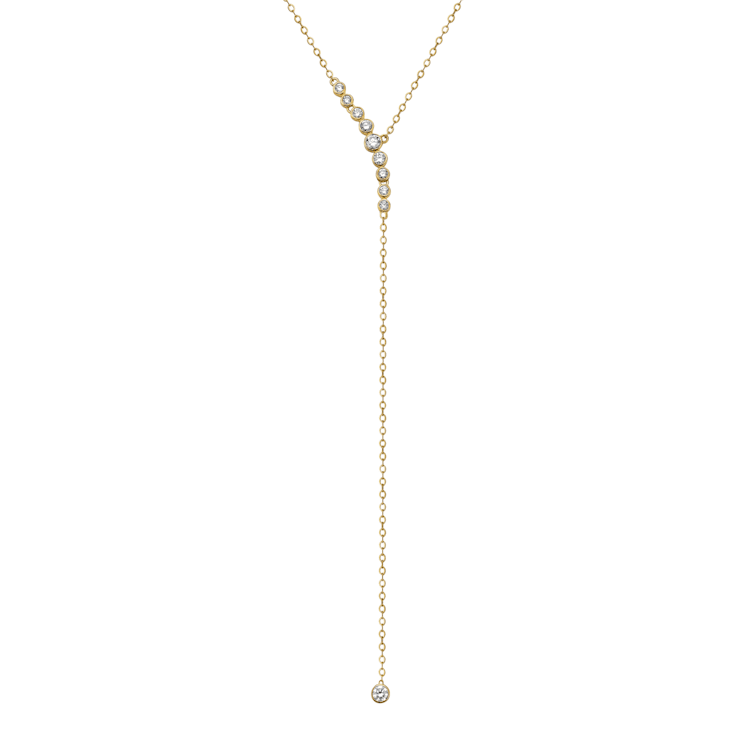 14KY 0.50ct Diamond Pendant With Chain