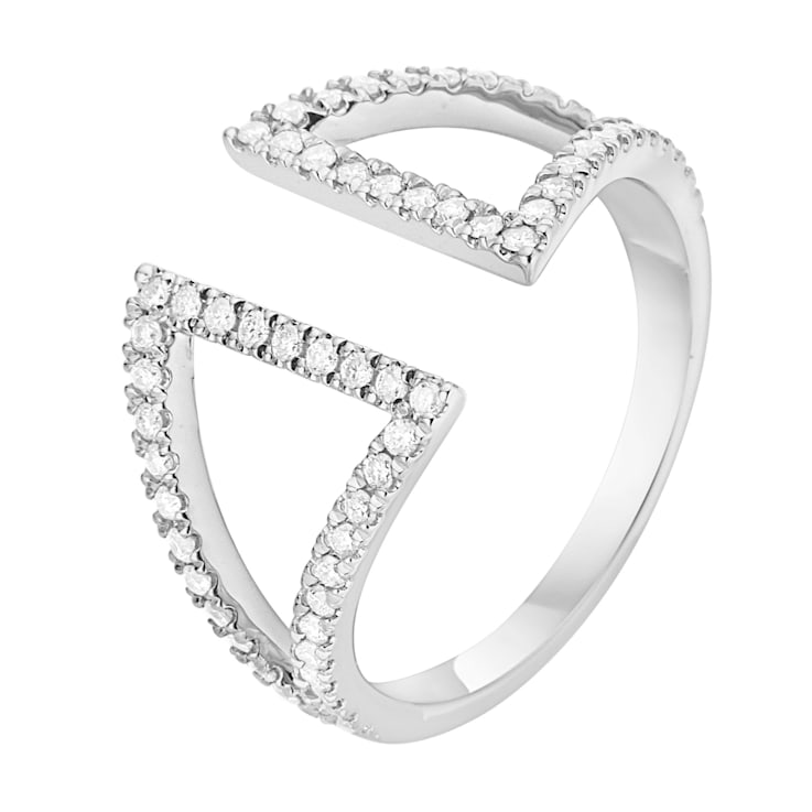 14K White Gold 0.41ct Diamond Ring