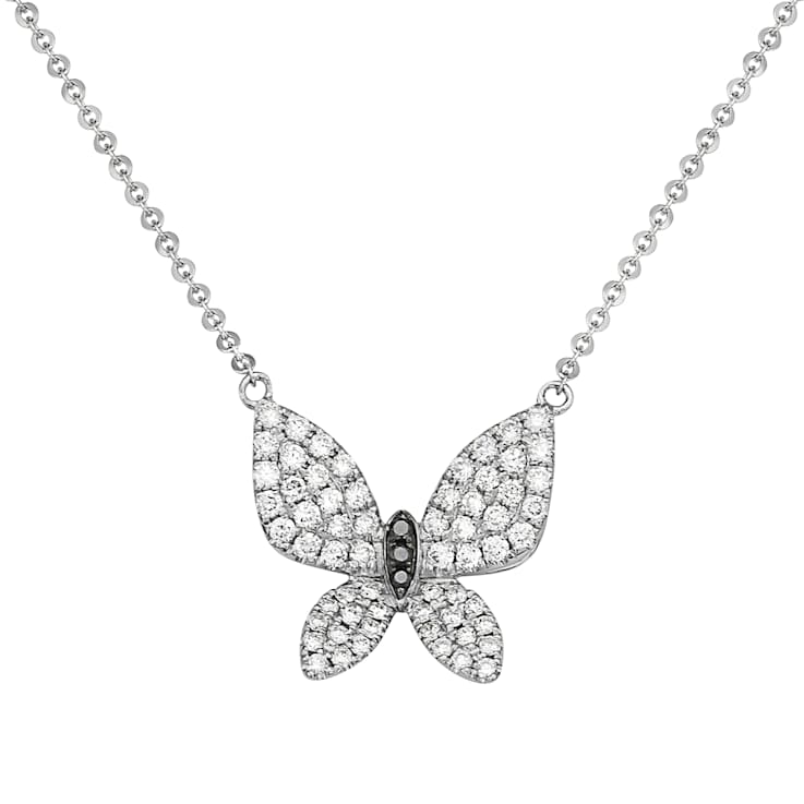14KW 0.54ct Diamond Pendant With Chain
