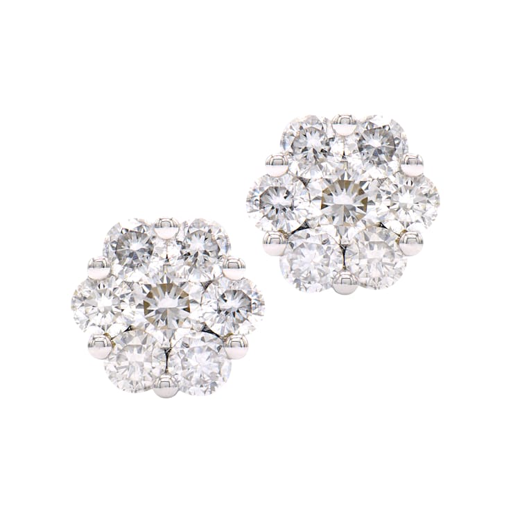 14K White Gold 0.59ct Diamond Studs