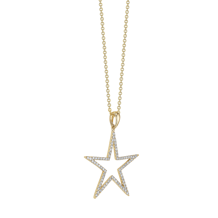 14KY 0.36ct Diamond Pendant With Chain