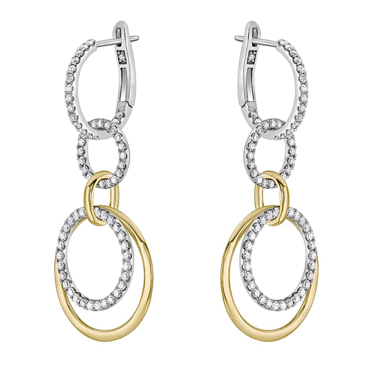 14K White Gold 1.24ct Diamond Earrings