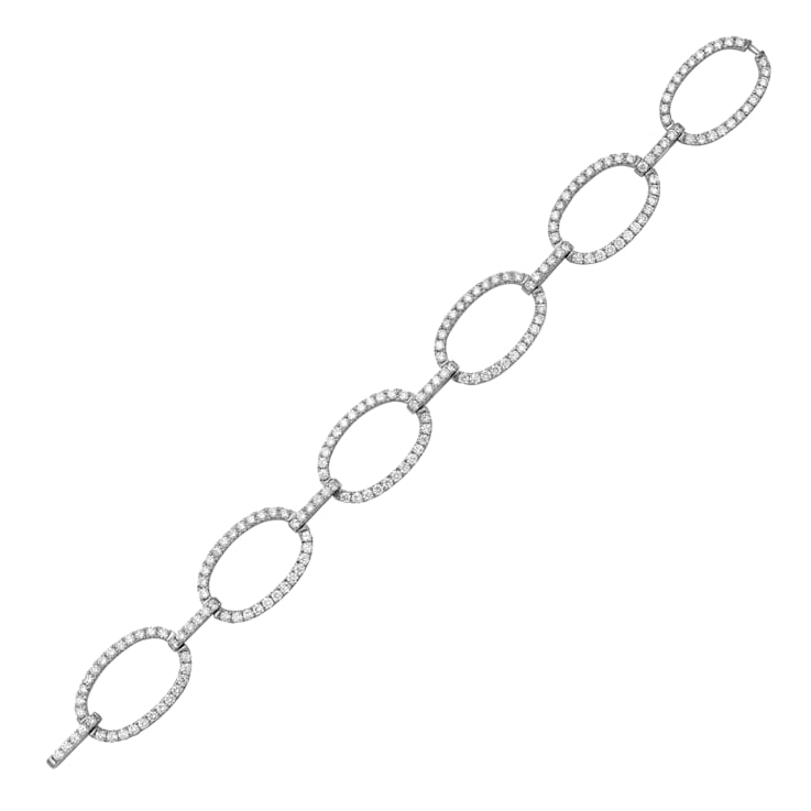 14K White Gold 5.11ctw Diamond Bracelet