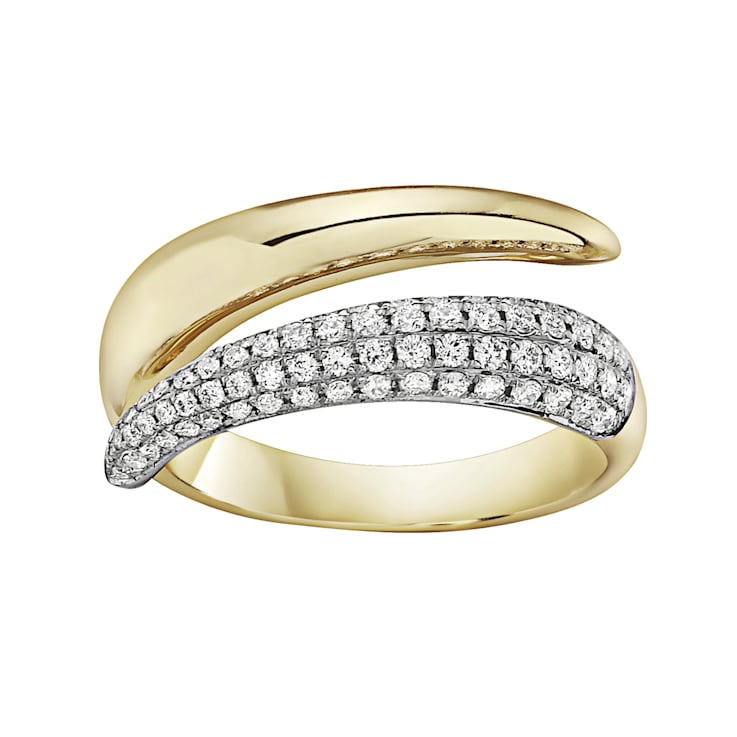 14K Yellow Gold 0.42ct Diamond Ring
