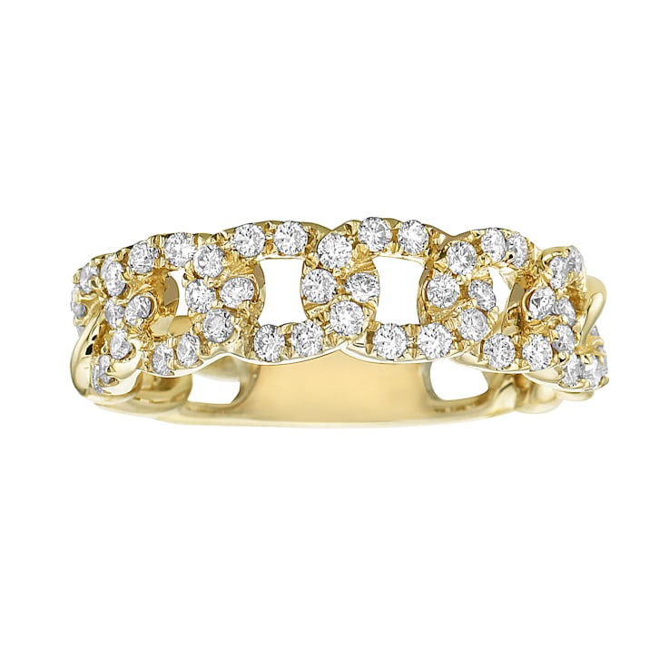 14K Yellow Gold 0.56ct Diamond Ring