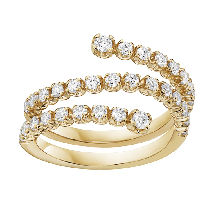 14K Yellow Gold 0.80ct Diamond Ring