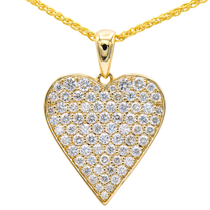 14KY 0.73ct Diamond Pendant With Chain