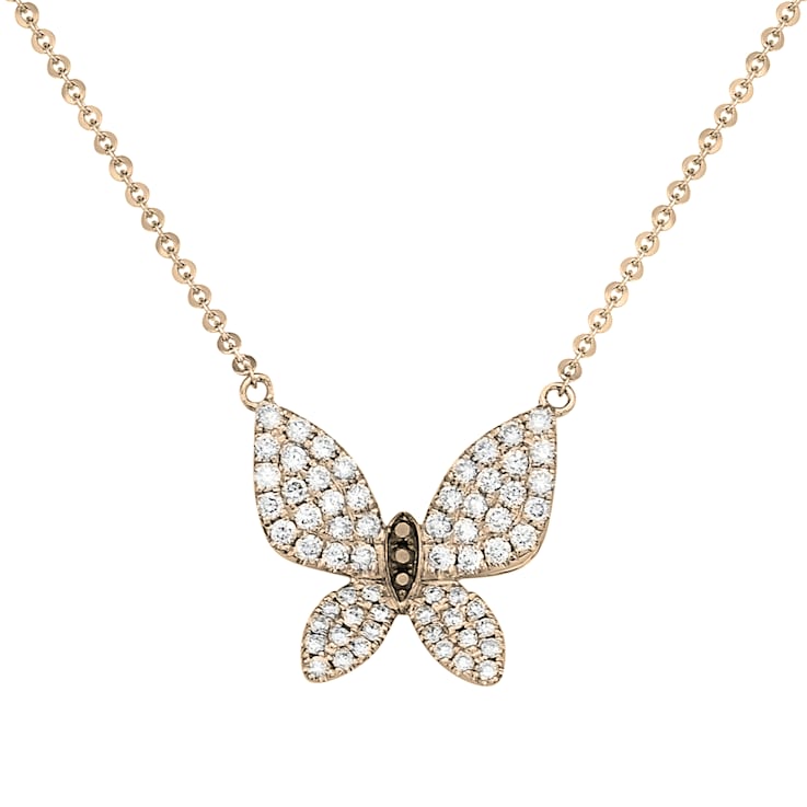 14KY 0.54ct Diamond Pendant With Chain