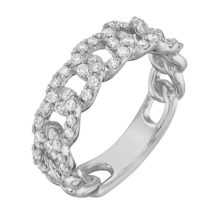 14K White Gold 0.56ct Diamond Ring