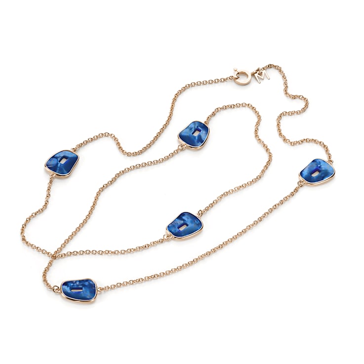 Mattioli Puzzle sautoir necklace in 18-karat rose gold