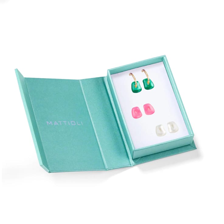 Mattioli mini Puzzle earrings giftbox in 18-karat yellow gold