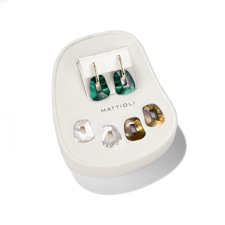 Mattioli small Puzzle earrings giftbox in 18-karat yellow gold
