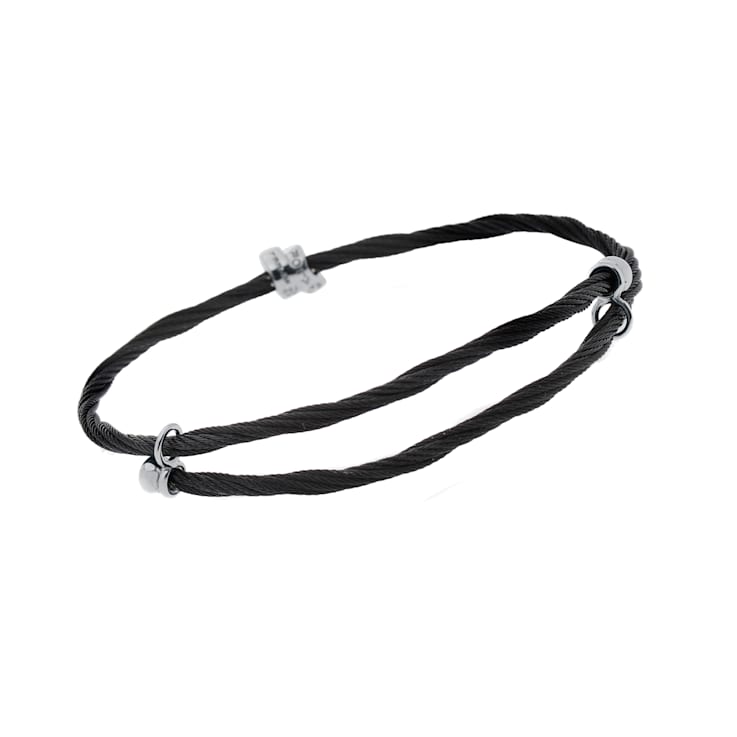 Alor Men's Cable Leather Bracelet