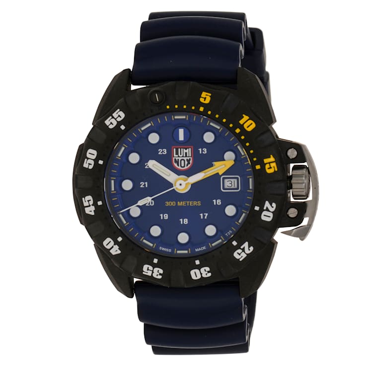 Luminox Scott Cassell Deep Dive Blue Quartz Men's Watch.