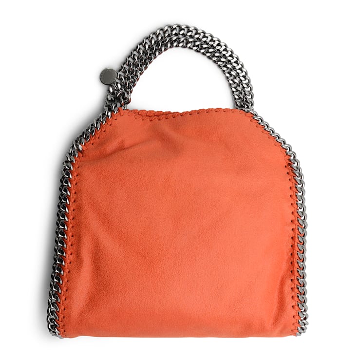 Stella Logo Mini Shoulder Bag in Orange - Stella Mc Cartney