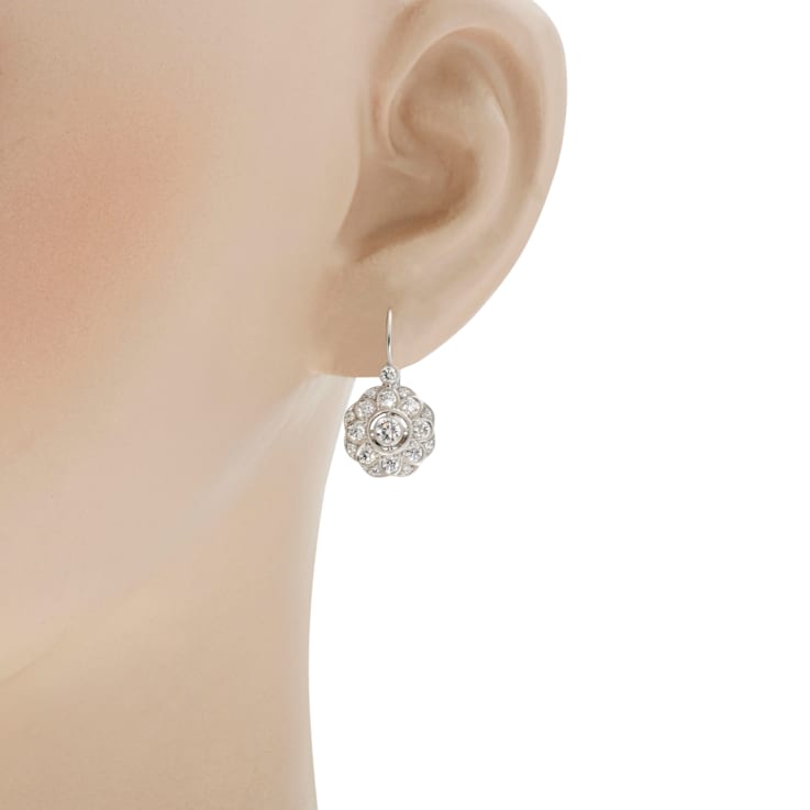 Kwiat 18K White Gold Diamond Huggie Earrings 188SCA