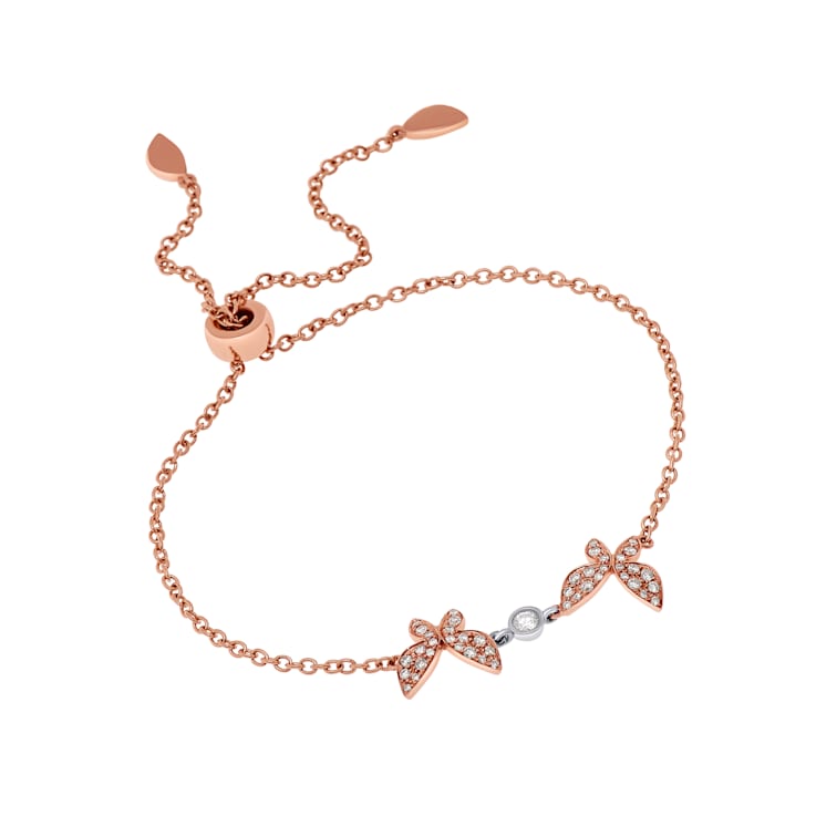 18kt Farfalla Charm W/ Diamond