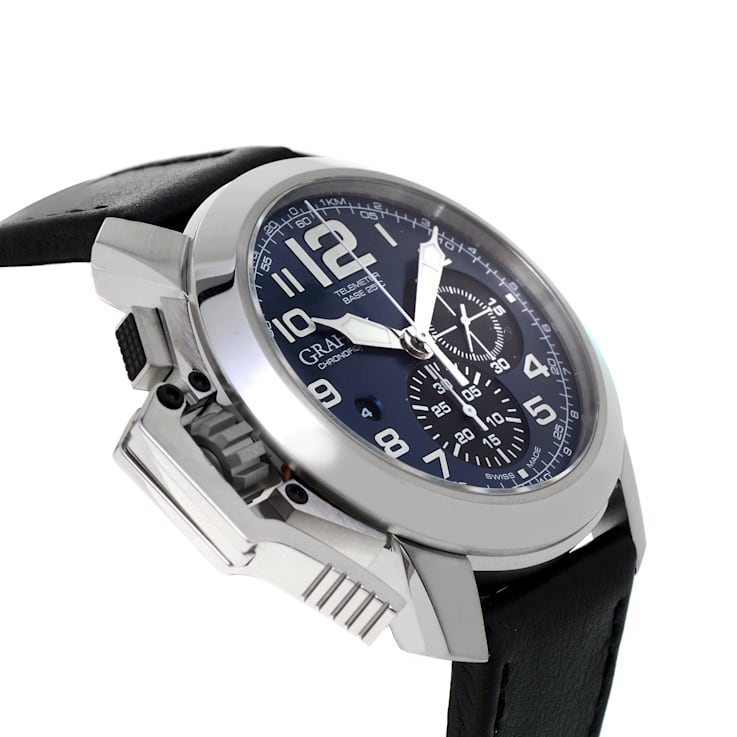 Graham Chronofighter Oversize Blue Dial Automatic Men's Watch
