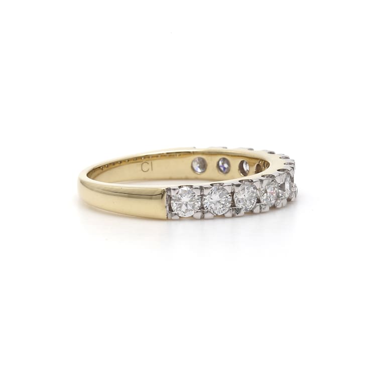 1.00Ct. T.W. White Lab-Grown Diamond Ring 14K Yellow Gold