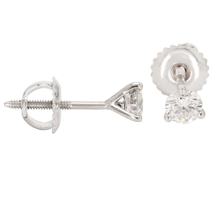 IGI Certified 1/2 Ct. T.W. White Lab Grown Diamond Martini Stud 14K
White Gold Earrings