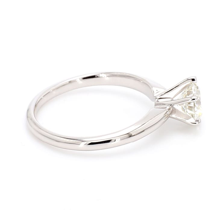 IGI Certified 1/2 Carat Solitaire Lab-Grown Diamond 14K White Gold Ring